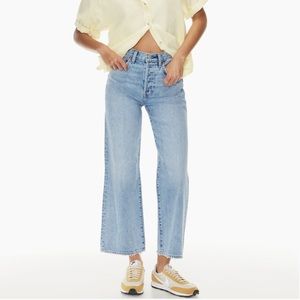 Aritzia Denim Forum The Farrah High Rise Wide Leg 28L